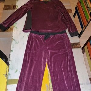 Raisin Velour Loungewear Size 8-10